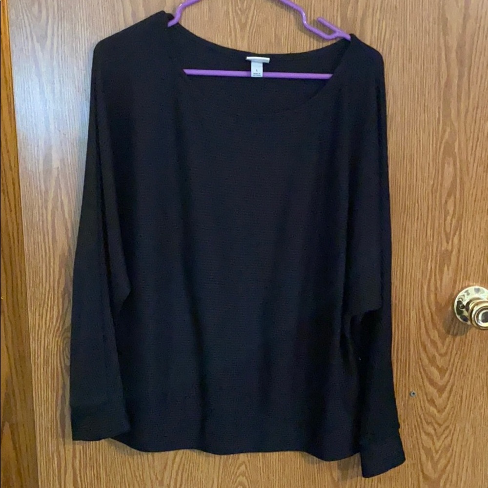 Black dressy sweatshirt